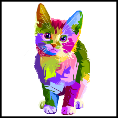 Motiv Die Bunte Katze