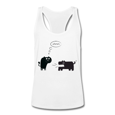 Katzen Tank Top - hund und katze ohmm meditation