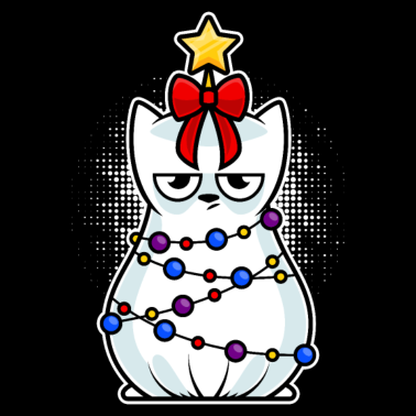 Motiv Katzen Weihnachtsbaum