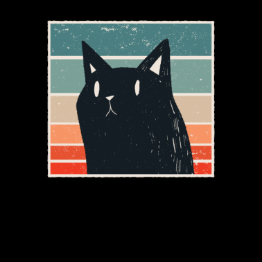 Motiv Retro Katze Retro Cat