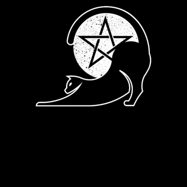 Motiv Katze Pentagramm Hexerei Wiccan Hexe