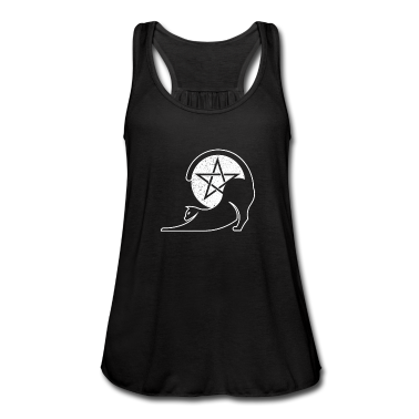 Katzen Tank Top - Katze Pentagramm Hexerei Wiccan Hexe