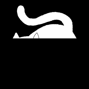 Motiv KATZE VERSTECK LUSTIG STUBENTIGER GESCHENK