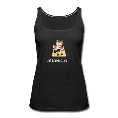 Katzen Tank Top - Sushicat Katze Japanisch Geschenk T-Shirt