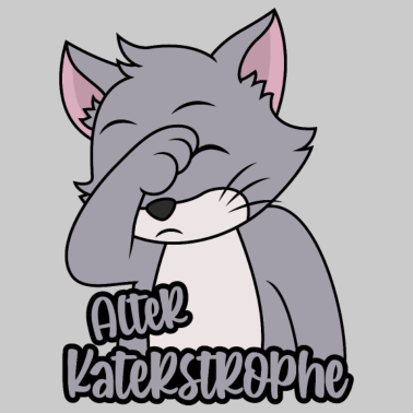 Motiv Alter Katastrophe Katerstrophe Kater Facepalm