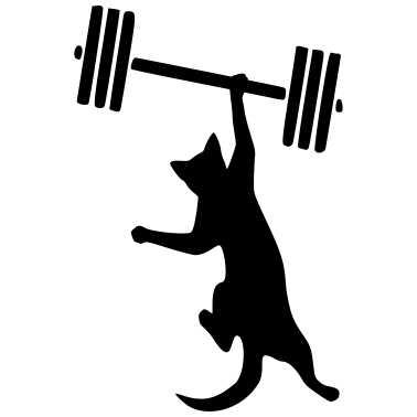 Motiv Hantel Katze workout