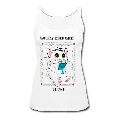 Katzen Tank Top - Katze Milch Geschenkidee