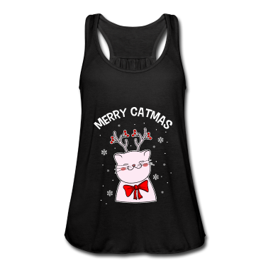 Katzen Tank Top - Katzen Weihnachten Merry Catmas