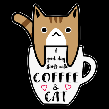 Motiv Kaffee Katze