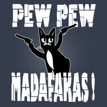 Motiv Katze Pew Pew lustige Katze Geschenk Madafakas