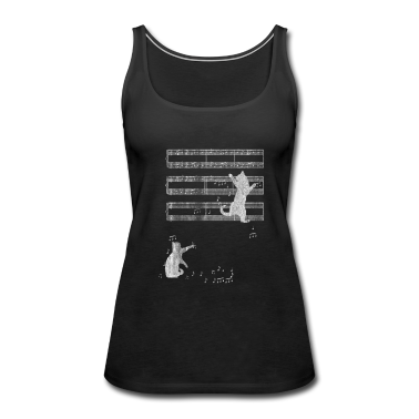 Katzen Tank Top - Musik Katze