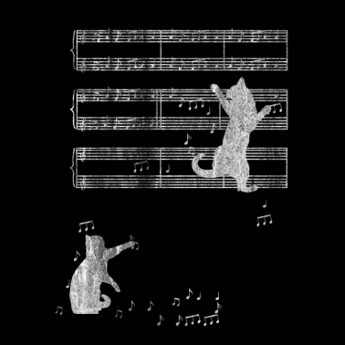 Motiv Musik Katze