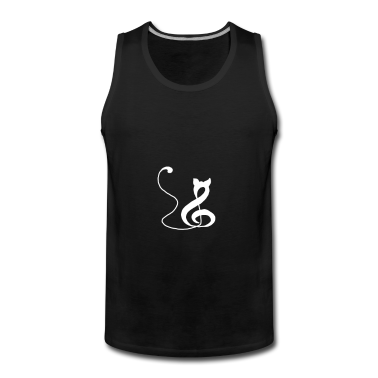Katzen Tank Top - Musik Katze