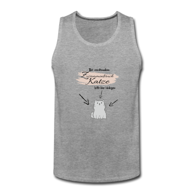 Katzen Tank Top - Katze emotionaler Zusammenbruch