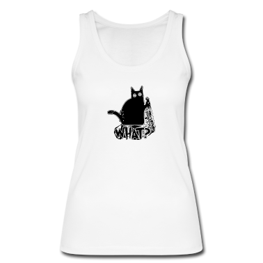 Katzen Tank Top - Katze mit Messer - What?