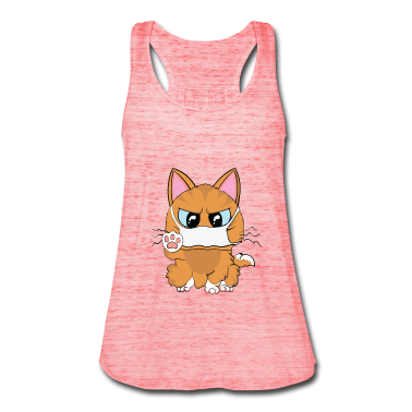 Katzen Tank Top - Lustige Katze Corona Covid-19 Virus Mundschutz