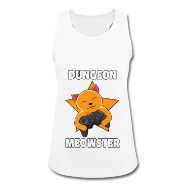 Katzen Tank Top - Gamer Video Spieler Katze Controller Geschenk