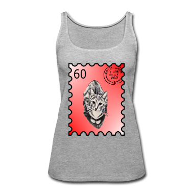 Katzen Tank Top - Briefmarke Katze
