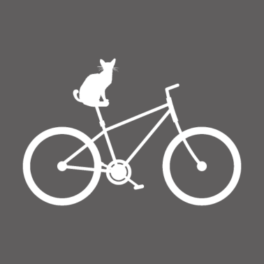 Motiv Lustiges Katze Fahrrad Radfahrer Geschenk Shirt