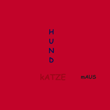 Motiv Hund Katze Maus