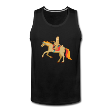 Katzen Tank Top - Pferde Reiter süße Katze Geschenkidee Miezekatze