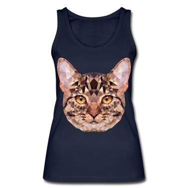 Katzen Tank Top - Cat Kitty Katze Polygon Geschenk