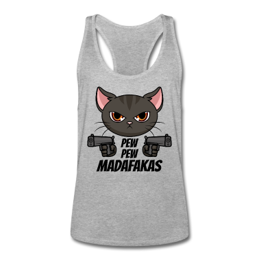 Katzen Tank Top - Pew Pew Madafakas