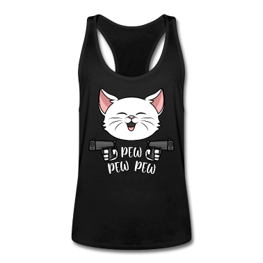 Katzen Tank Top - Pew Pew Madafakas