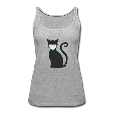 Katzen Tank Top - Corona Katze Mundschutz Virus Covid