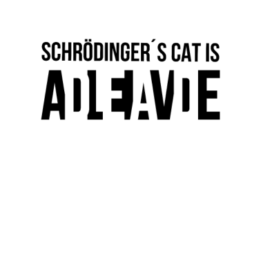 Motiv Schrödingers Katze Kätzchen Wortspiel Geschenk