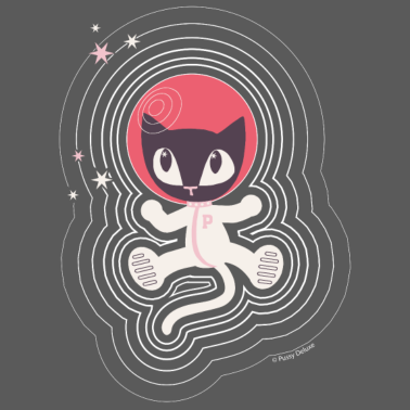 Motiv Pussy Deluxe Katze als Astronaut