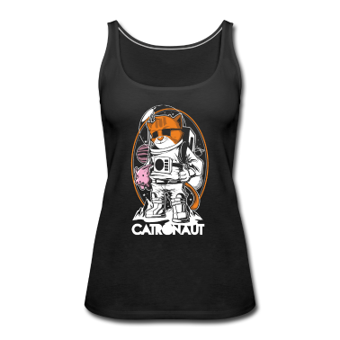 Katzen Tank Top - Lustig Weltraum Katze Catronaut Astronaut Geschenk