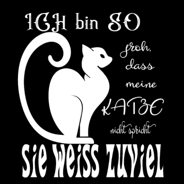 Motiv Katze weiß zu viel