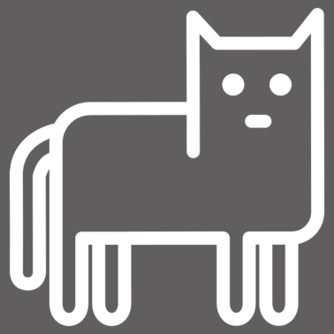 Motiv Lustige Katze Lineart