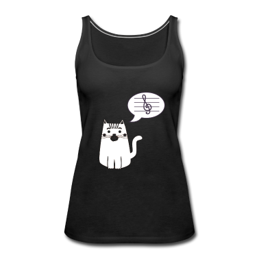 Katzen Tank Top - Katze | Musik | Gedanken