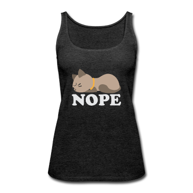Katzen Tank Top - TOLLES UND LUSTIGES KATZEN T-SHIRT GESCHENK NOPE