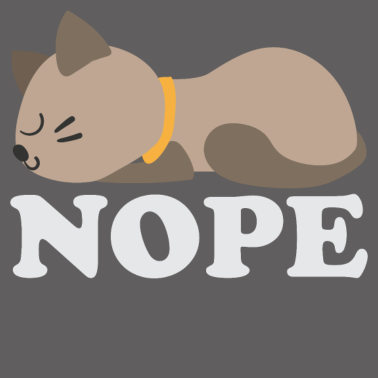 Motiv TOLLES UND LUSTIGES KATZEN T-SHIRT GESCHENK NOPE