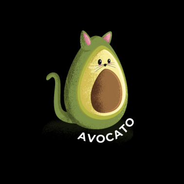 Motiv Avocado Katze