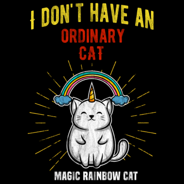 Motiv Katzen Einhorn Katzen Freund Humor lustig Kater