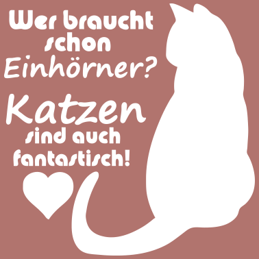 Motiv Katzen vs Einhörner Einhorn Katze Fun Geschenk