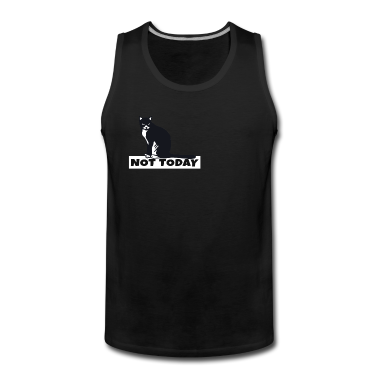 Katzen Tank Top - Not Today Faul Lustig schwarze Katze