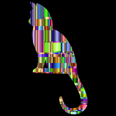 Motiv Katze,bunt,kunst