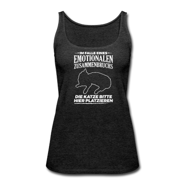 Katzen Tank Top - Im Falle eines emotionalen Zusammenbruchs - Katzen