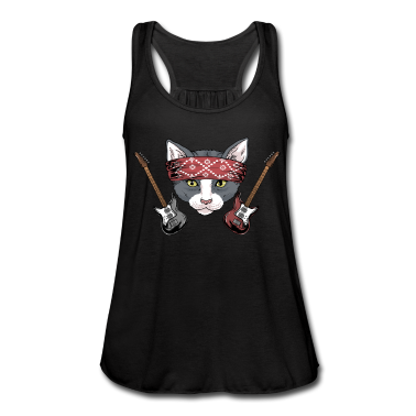 Katzen Tank Top - Rock Katze Rock and Roll Musik Festival Geschenk