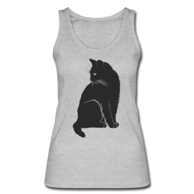 Katzen Tank Top - Schwarze Katze