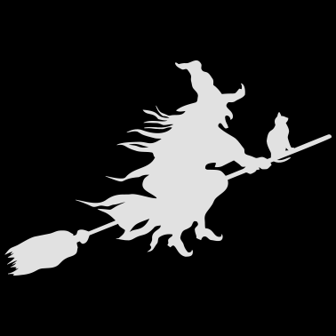 Motiv Fliegende Hexe