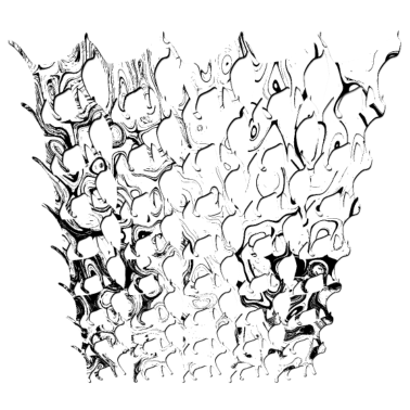 Motiv Liquid Cats Schwarzweiss Katzen Matrix Muster