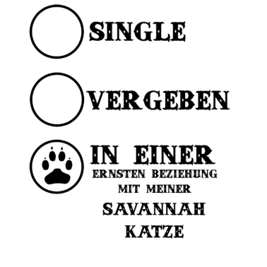 Motiv Love Cats Katzen liebe SAVANNAH KATZE