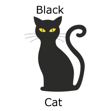 Motiv Schwarze Katze