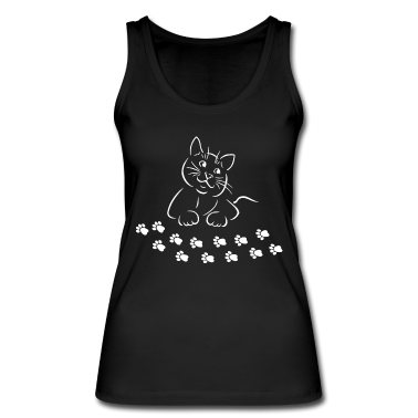 Katzen Tank Top - Katze Katze Katze Katze Katze Katze Pfoten Blick
